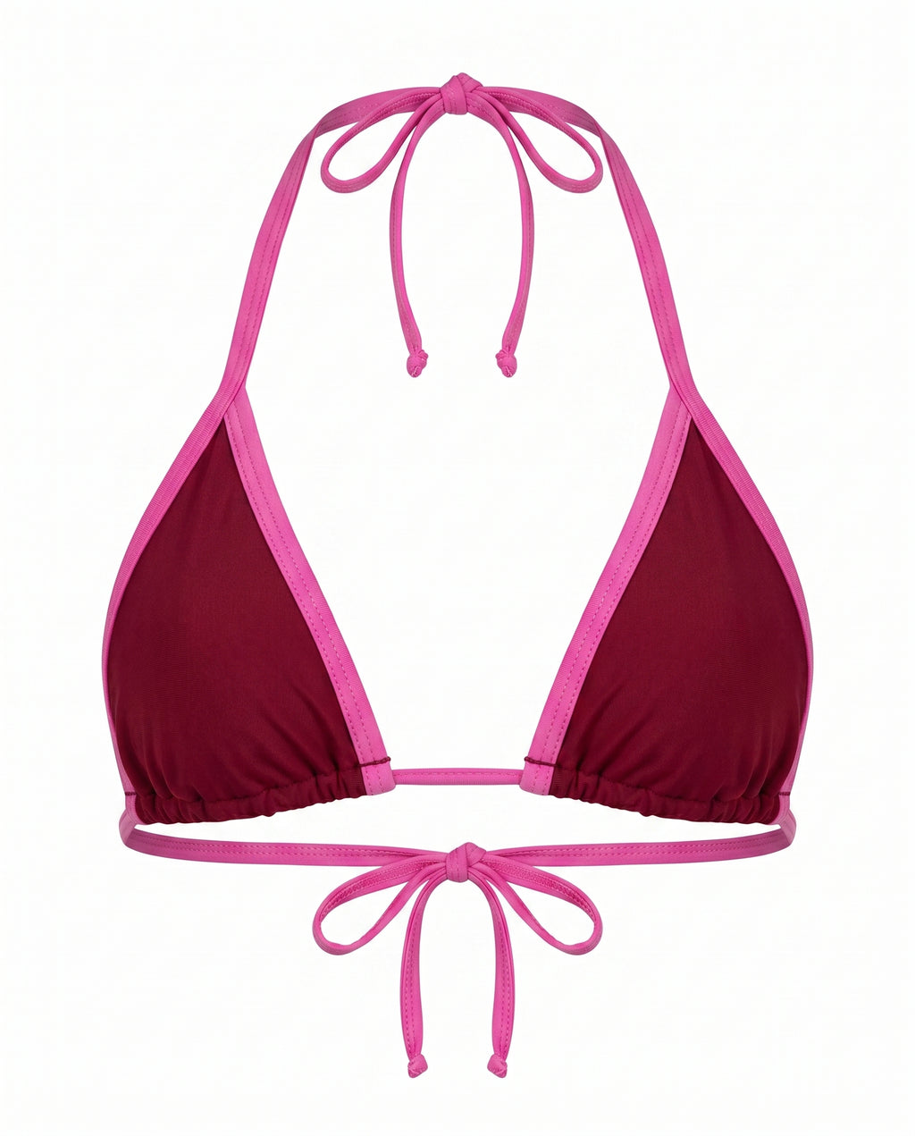 Bikini Vinotinto / Rosado — Top